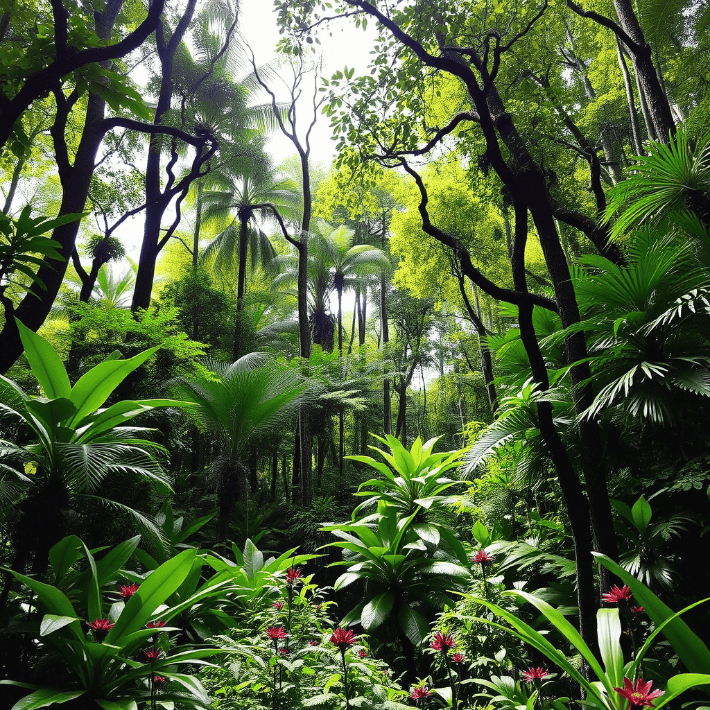 lush forest in costa rica