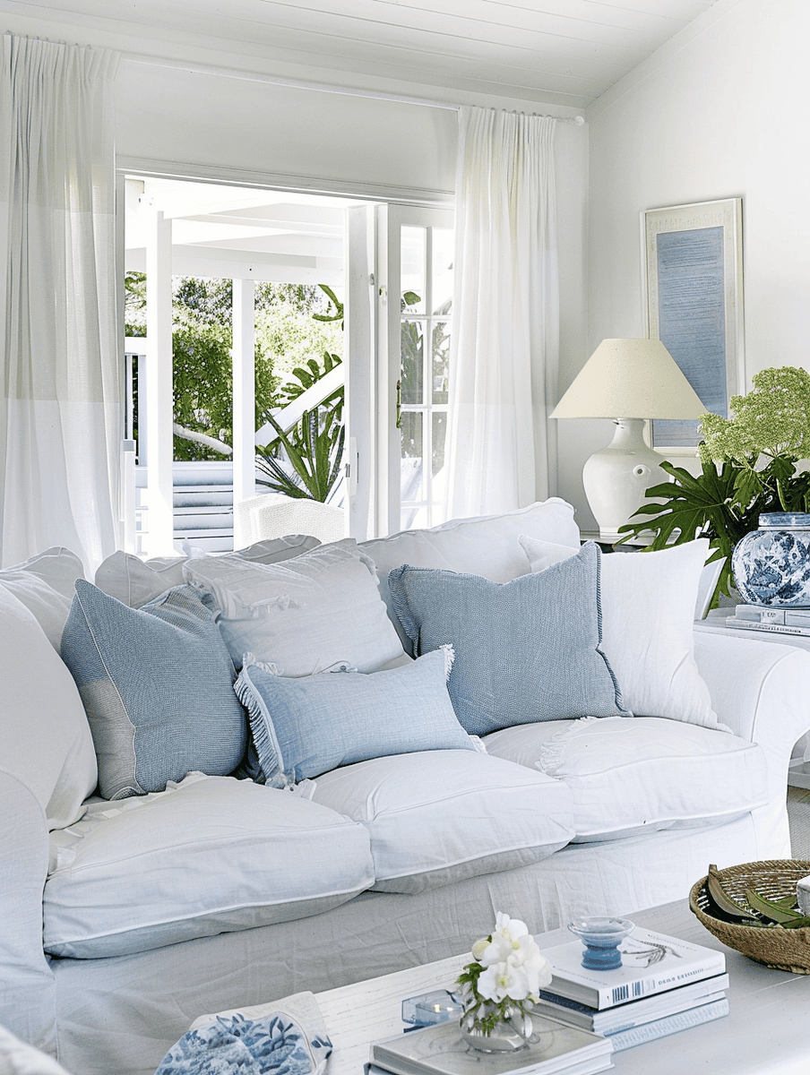 Hamptons Living Room Ideas: How to Achieve Coastal Elegance - Image 1